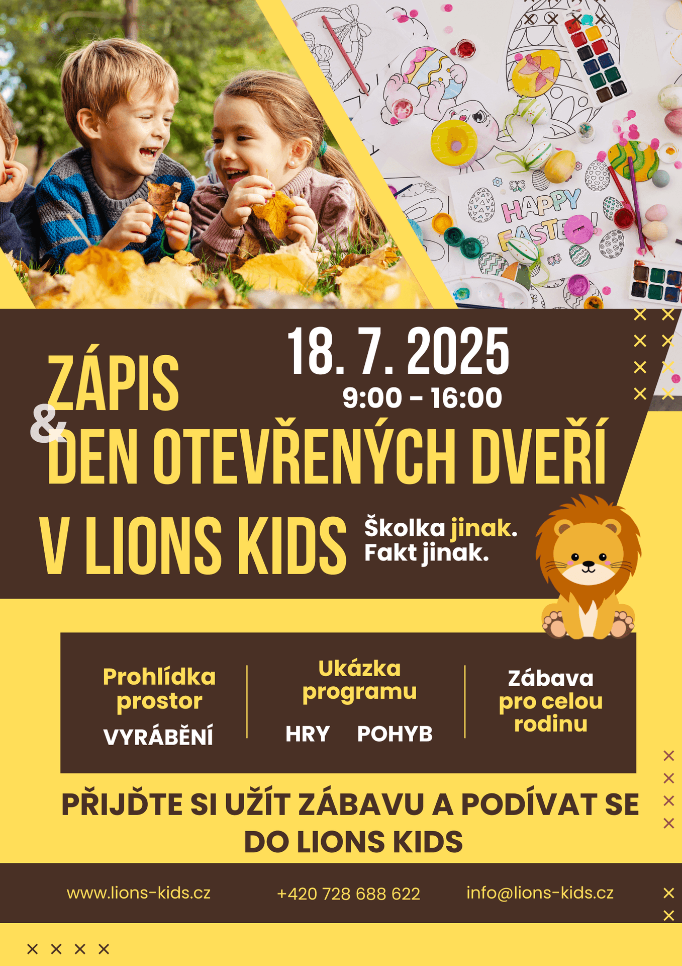 Pozvánka na Den otevřených dveří v Lions Kids
