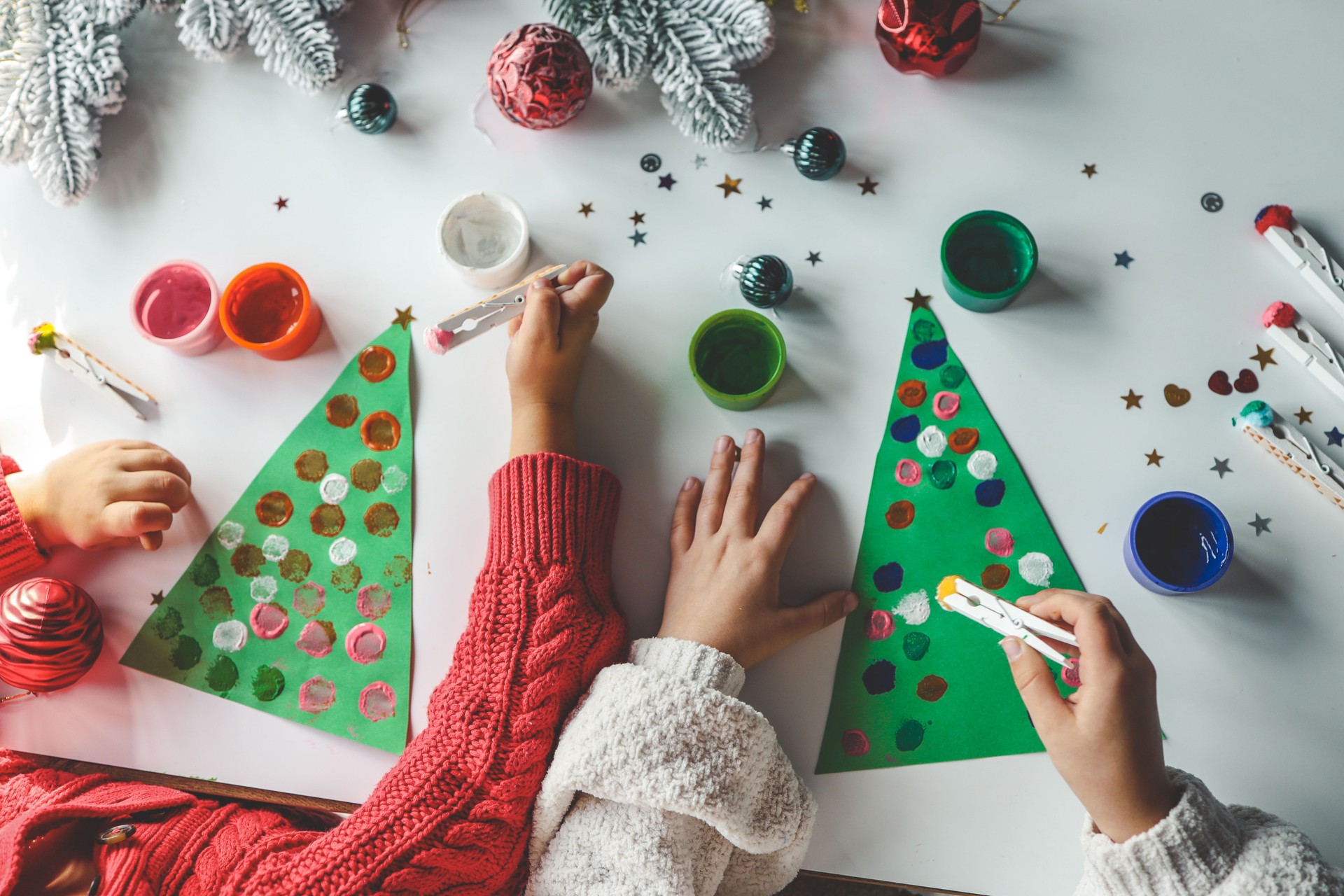 Idea for Christmas creativity with children